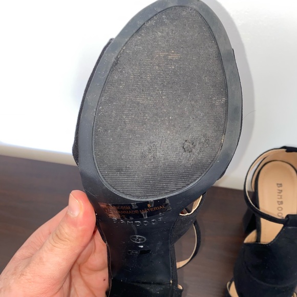 BAMBOO BLACK HEELS - Picture 6 of 10
